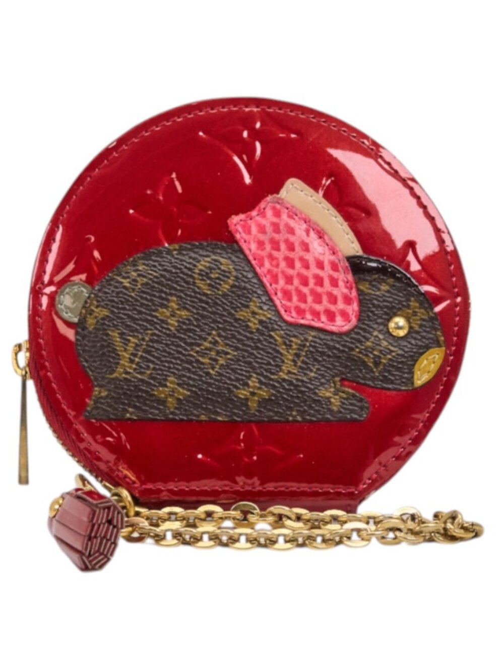Louis Vuitton Coin Purse Monogram Vernis Animania Lapin Pomme d'Amour